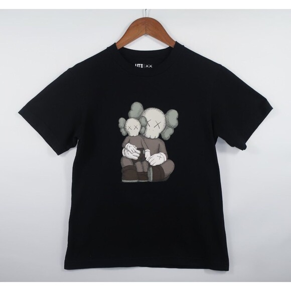 UT Uniqlo Kaws XX Elephants Cotton Exclusive Companion T Tee Shirt Black XXS - Picture 1 of 8